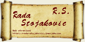 Rada Stojaković vizit kartica